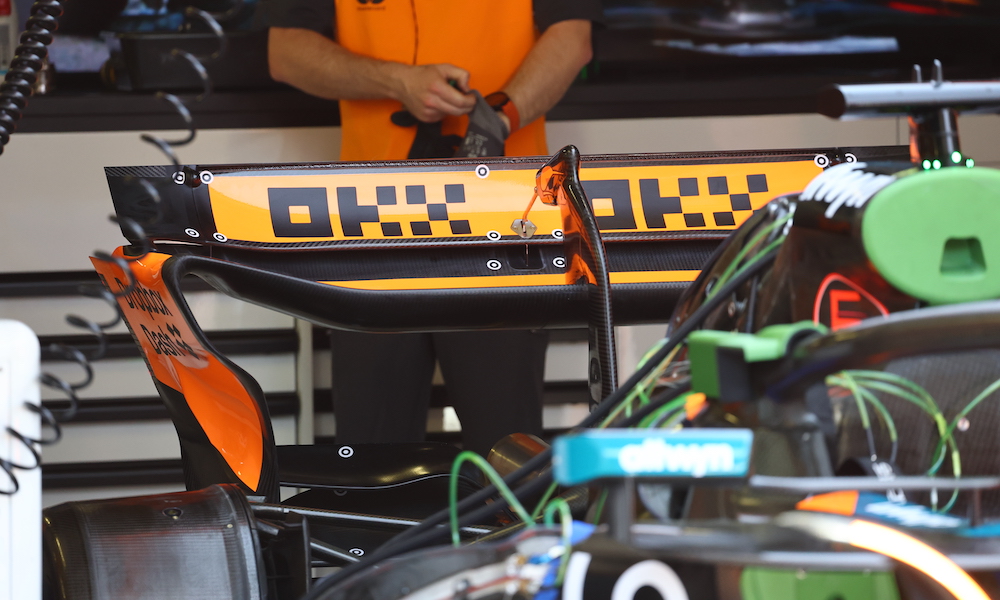 McLaren MCL39 high downforce rear wing