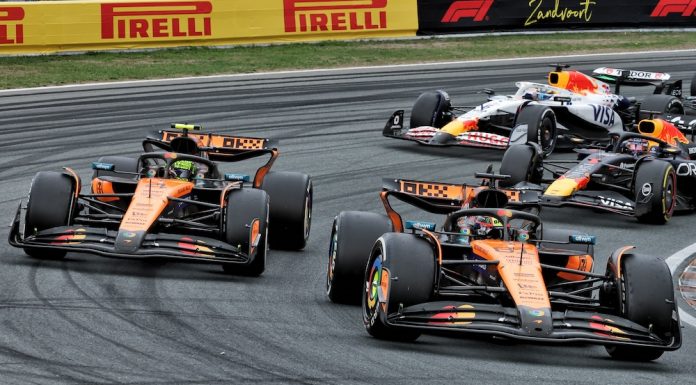 Comparing McLaren’s Title Contenders at the Dutch GP Oscar Piastri and Lando Norris of McLaren at the 2025 Formula 1 Dutch Grand Prix